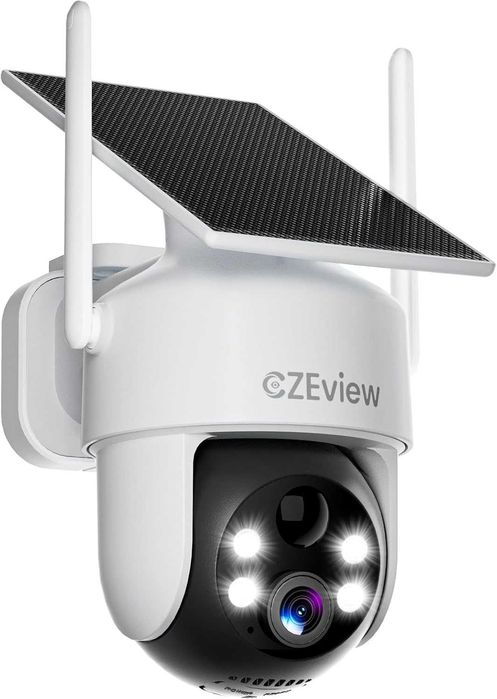 Camera de supraveghere exterioară 4K 8MP cu baterie solara