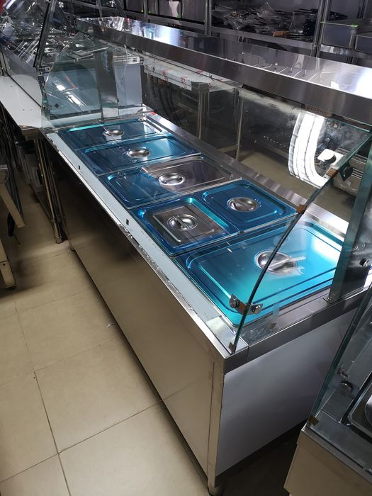 Топла витрина 3 модела Бен Мари с водна баня !!! Чисто нови!!!