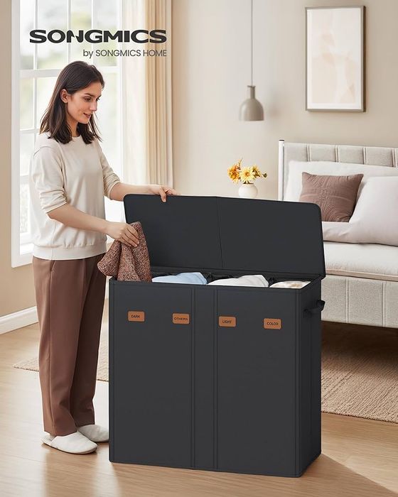 Кош за пране SONGMICS с 4 отделения, 210 л