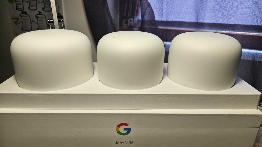 Router Wireless Google Nest WiFi + 2 Access Point, 802.11a/b/g/n/ac in starea foarte bună