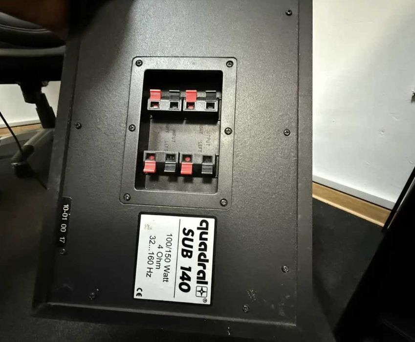 Subwoofer Quadral Sub 140 si boxe Sony SS-CNE3, video test