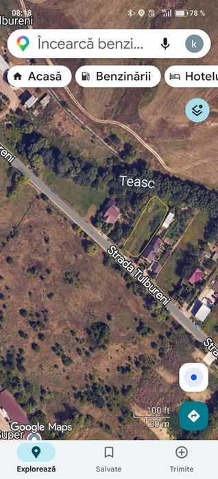 Vând teren strada Tulbureni
