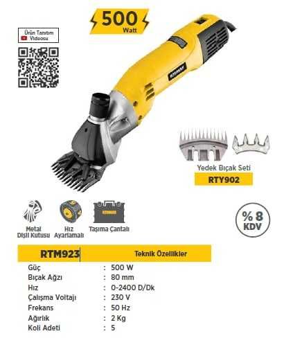 Хайвон юнгини олиш ускунаси RTRMAX RTM-923