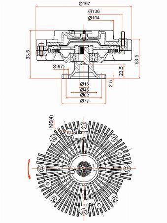 Вискомуфта  Toyota 4runner