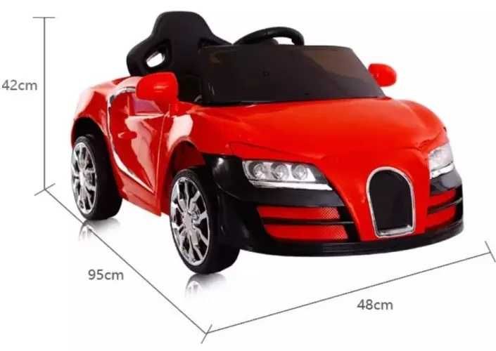 Детска електрическа кола Bugatti - акумулаторна кола светеща с музика