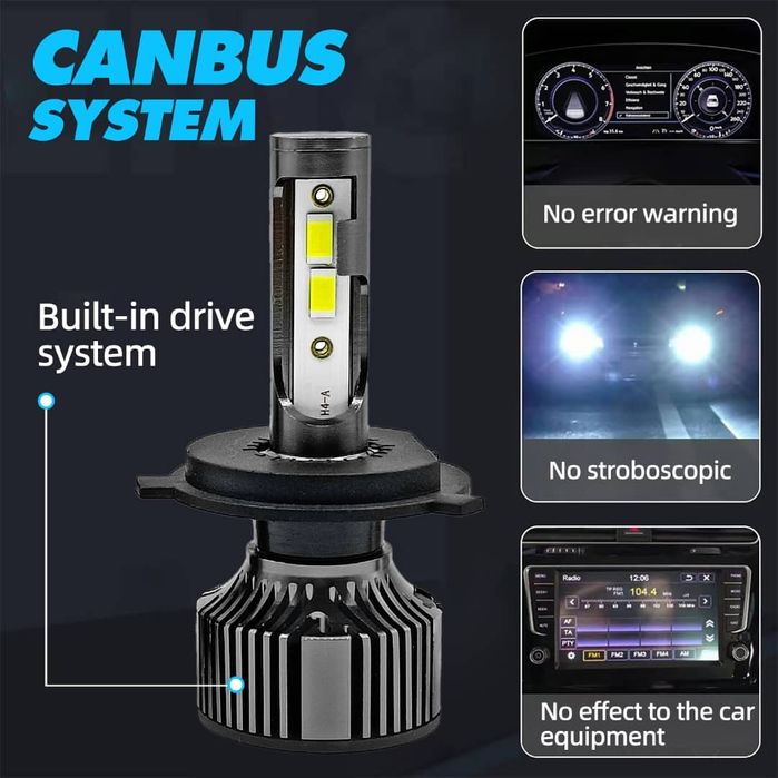 Автомобильные LED лампы, Н4и Н7.