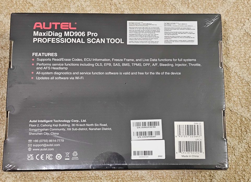 Autel MaxiDiag MD906 PRO Diagnoza full, 11+ services CANFD, FCA VW SFD