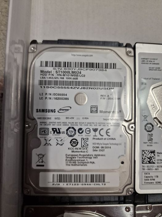 HDD, жёсткие диски на ноутбук