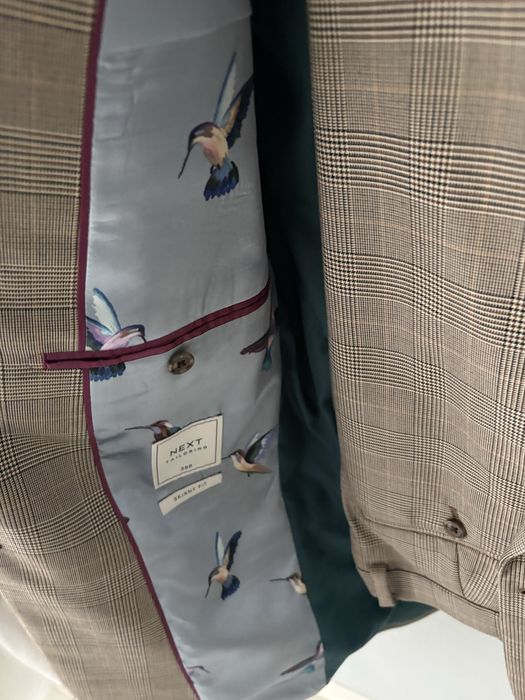 Мъжки костюм NEXT (skinny fit), размер 38