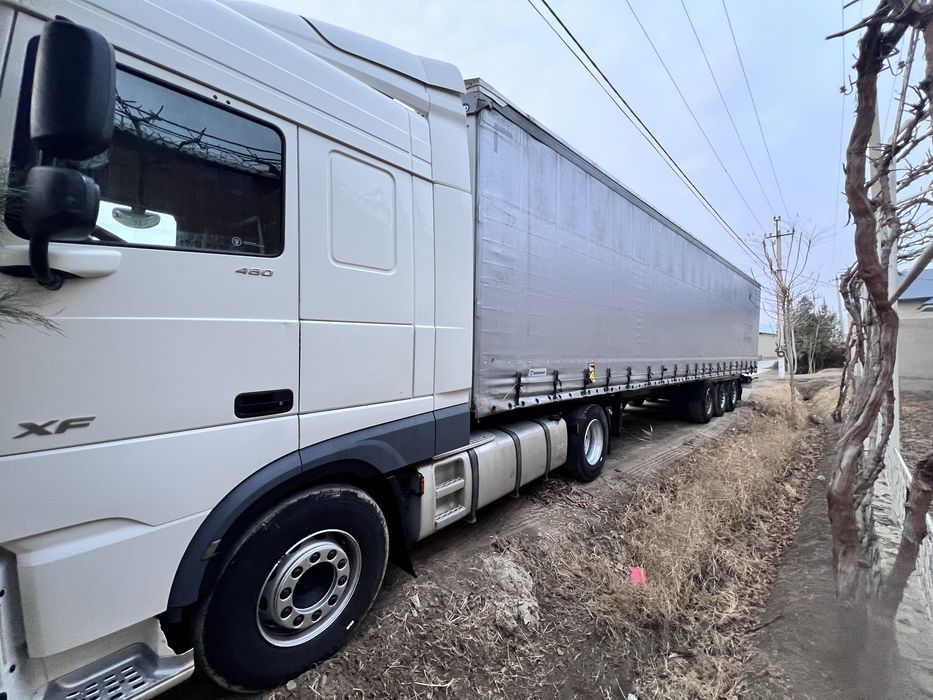 DAF YEVRO 6. 2018 yil. Pritsep KRONE 2018 yil