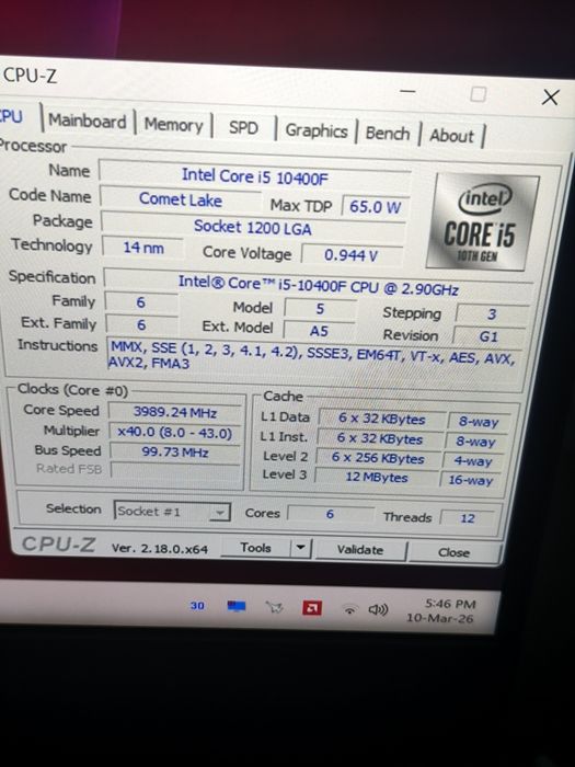Procesor i5 10400f bonus un cooler