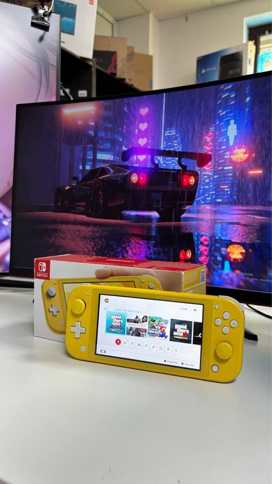 Прошитая Nintendo Switch Lite с играми, полная комплектация