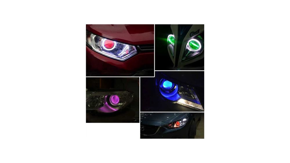 Set 2 LED-uri Devil Eyes RGB 2.5' cu control din telefon