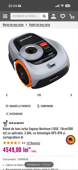 segway navimow i105 robot gradina masina de tuns iarba