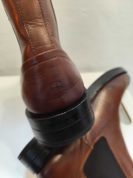 Ghete chelsea 43 43.5 plain toe Tommy Hilfiger piele naturala moale