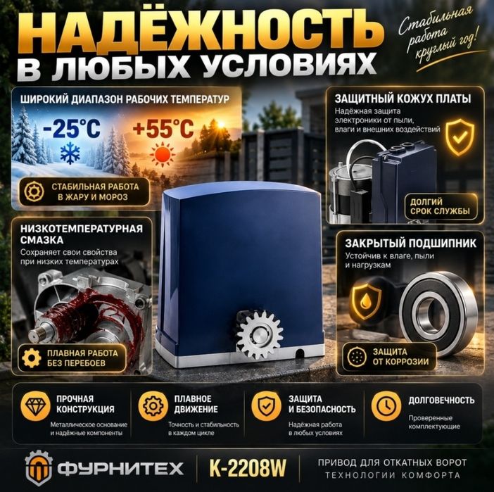 Автоматика для выкатных ворот