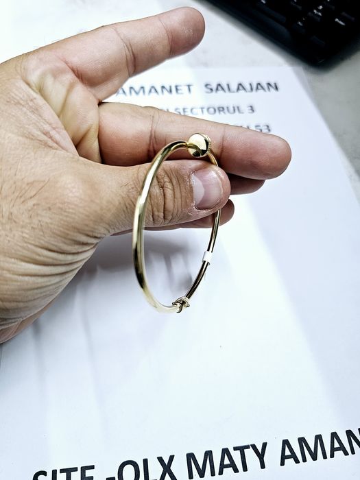 Vand bratara din aur 14 k 7.88 g cod 853