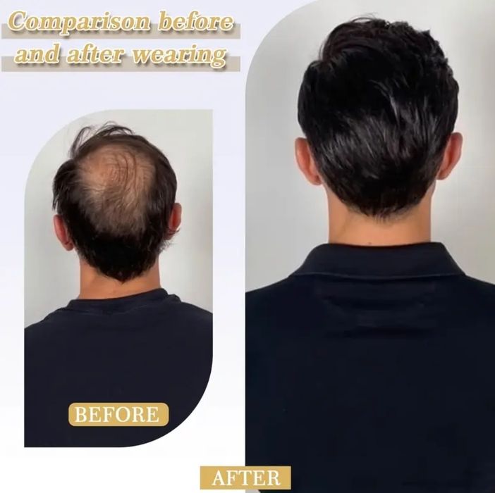 Мужские топперы из натуральных волос