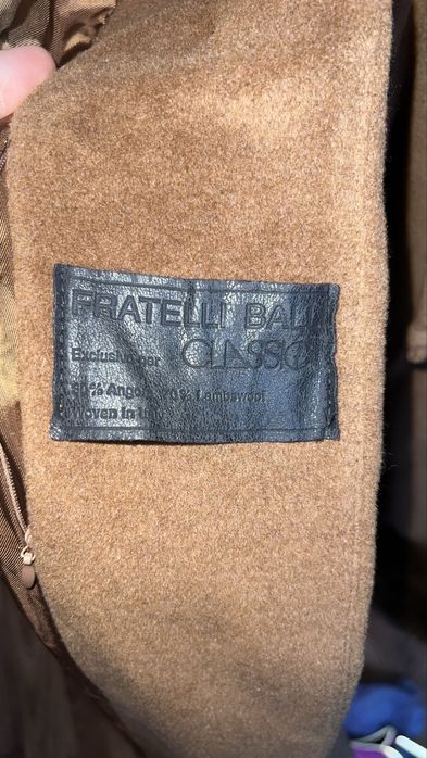 Винтидж дамско палто Fratelli Balli – ангора и агнешка вълна (L–XL)