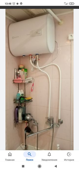 Установка водонагревателя