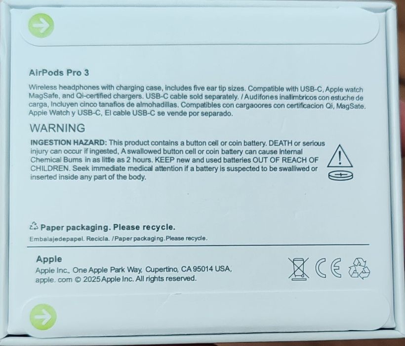 Airpods pro 3 anc și USB c