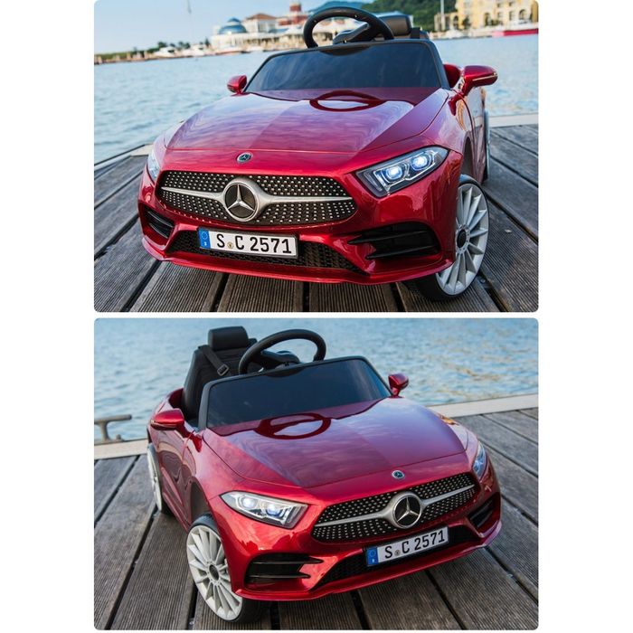 Акумулаторна кола Mercedes Benz CLS350 с кожена седалка 12V