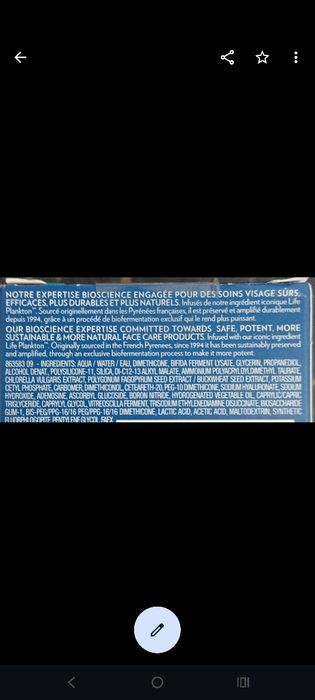 Cremă de față cu life plancton Biotherm