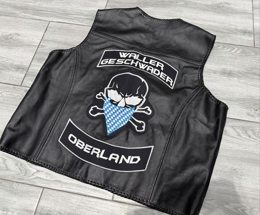 Vestă moto piele gaudi 4XL