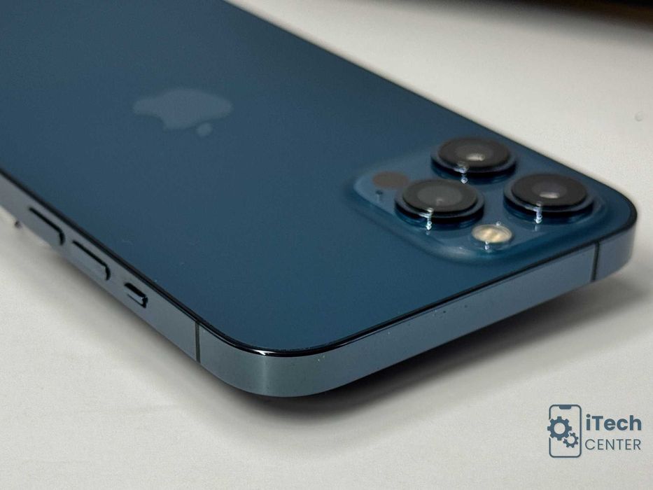 iPhone 12 Pro MAX, 256GB, Pacific Blue, 100% батерия, КАТО НОВ, ГАРАНЦИЯ!