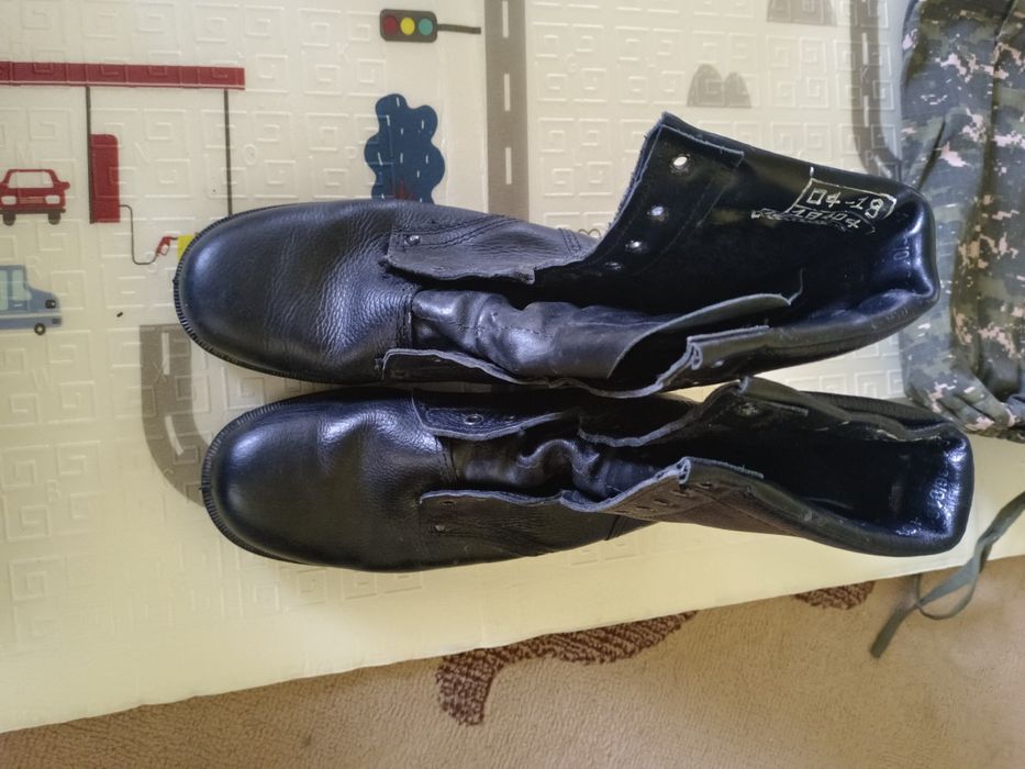 Зимние берцы кожа