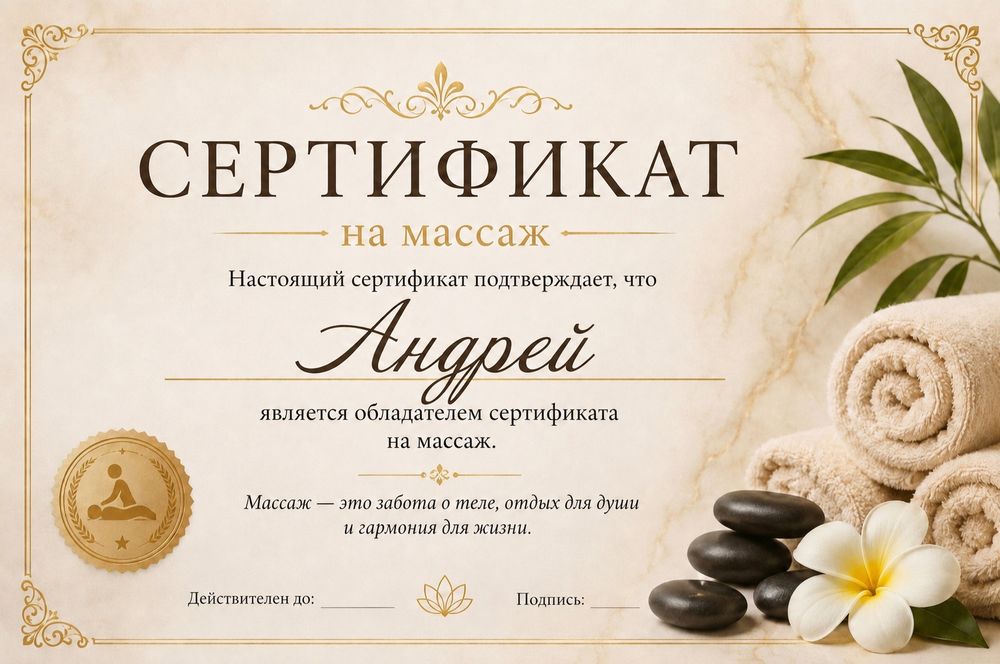 Парень массажист