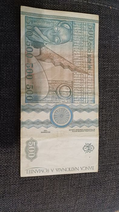 Bancnotă 500 lei decembrie 1992