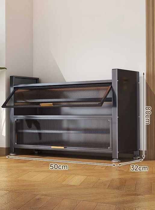 Обувной шкаф с полками металлический / Temir polkali poyabzal shkafi