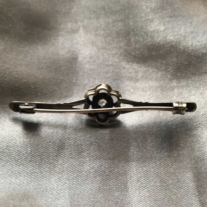 Редкая серебряная брошь СССР 875