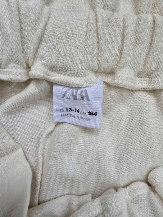 Pantaloni albi eleganti Zara 13-14 ani