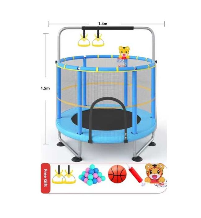 Батут детский-1,44 см В комплекте 7 шт бонус Доставка и установка есть