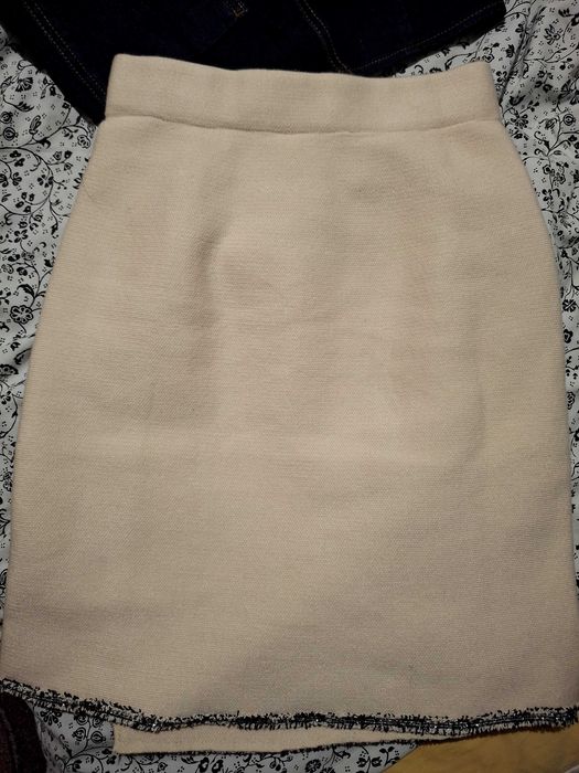 Еластична пола - екрю