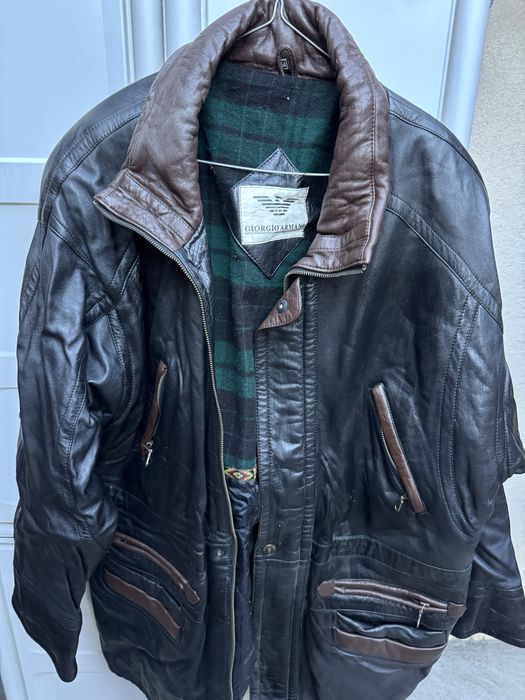 Giorgio Armani Jachetă Piele naturală