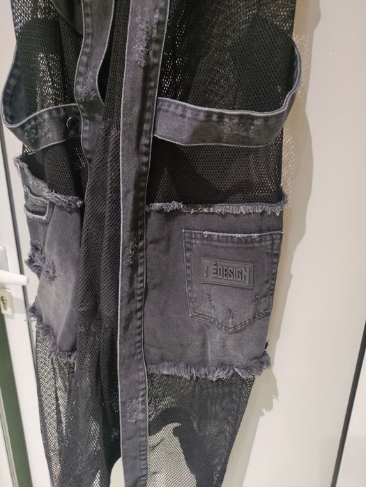 Жилетка деним / мрежа