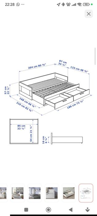 Диван Ikea бримнэс(УЖЕ РАЗОБРАН + помогу погрузить)