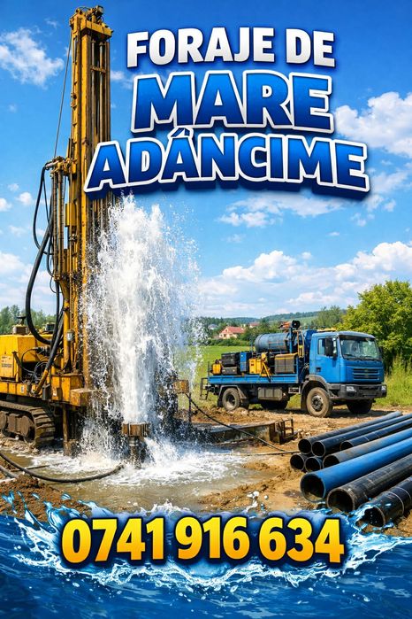 Foraje puțuri mecanizate Giurgiu
