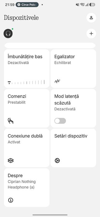 Nothing Headphone (a), True Wireless, Bluetooth, Noise Cancelling, Autonomie 135 ore