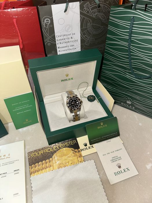 Ceas Rolex GMT-MASTER II 41mm Semigold/Black Dial