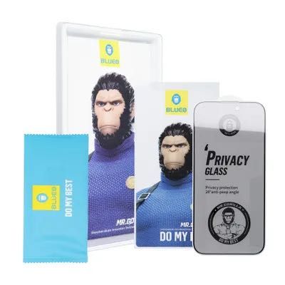 Privacy Стъклен Протектор за  Galaxy S24 Ultra, MR. MONKEY HD 5D Glass