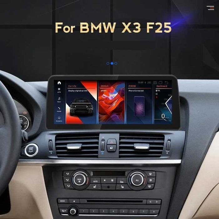 Navigatie BMW X3 F25 X4 F26 , Ecran 12.3 inch QLED Bluray Full HD Noua