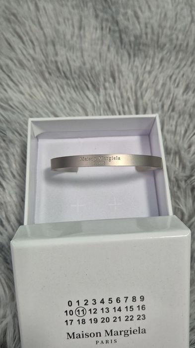 Bratara Maison Margiela Frosted Surface si silver