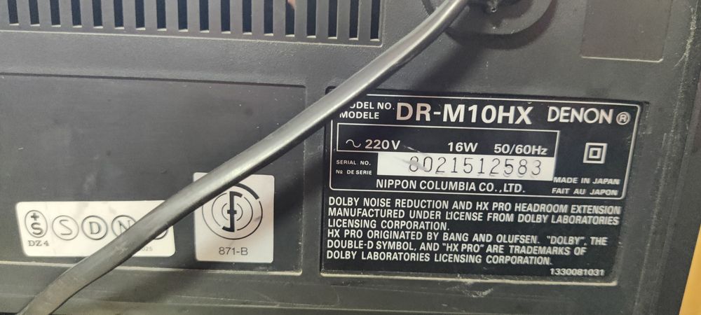 Deck Pioneer și Denon dr-m10hx