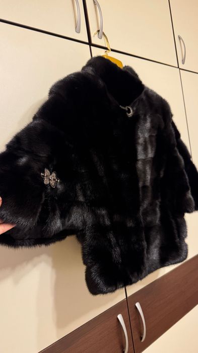 #125 Късо палто от норка.Визон.Яке от норка. Естествена кожа с косъм.