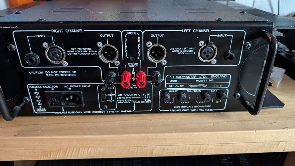 Studio master  mosfet 500 ( schimb) amplificator putere / power