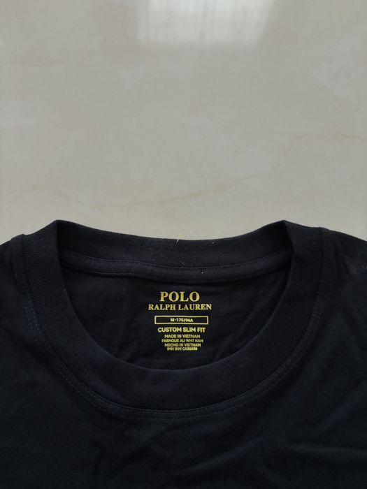 Tricou POLO Ralph Lauren Negru - M (Custom Slim Fit)